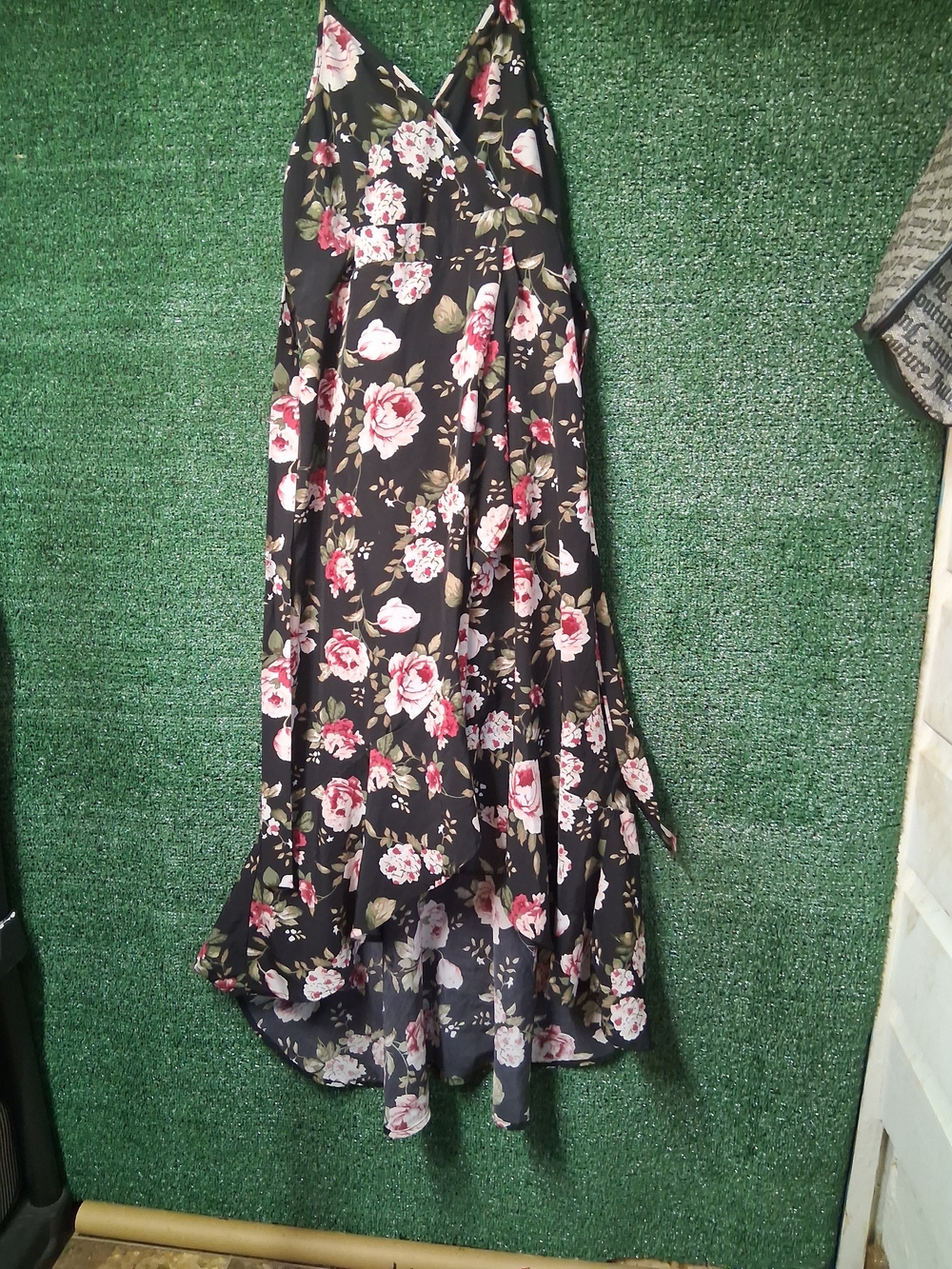 & Other Stories Black Floral High-Low Maxi Skirt - Picture 2 of 4